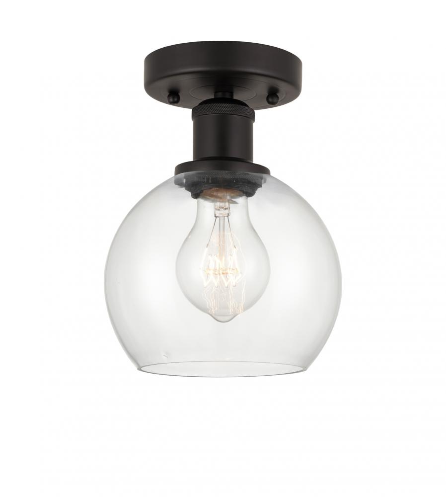 Athens - 1 Light - 6 inch - Oil Rubbed Bronze - Semi-Flush Mount