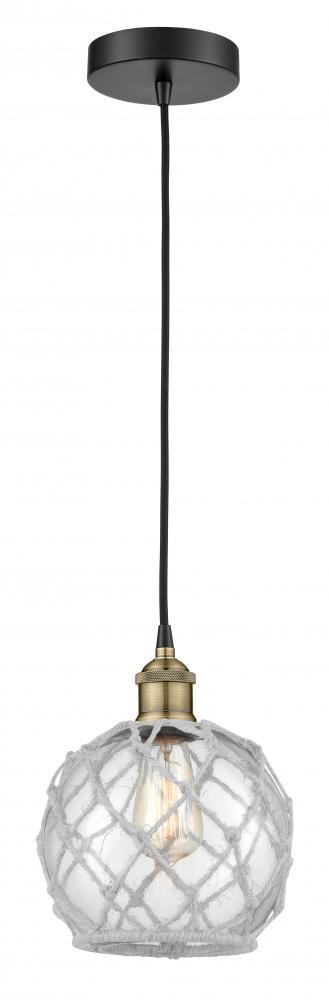 Edison - 1 Light - 8 inch - Black Antique Brass - Mini Pendant