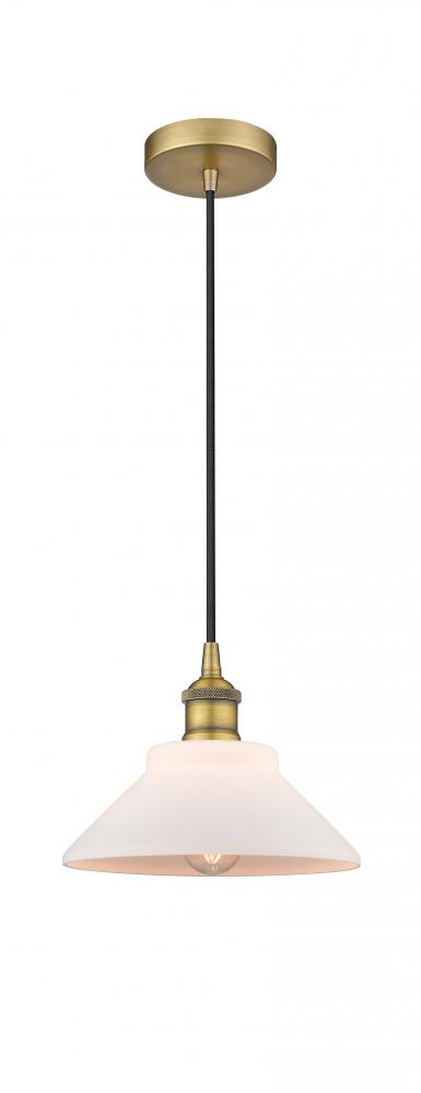 Orwell - 1 Light - 8 inch - Brushed Brass - Cord hung - Mini Pendant