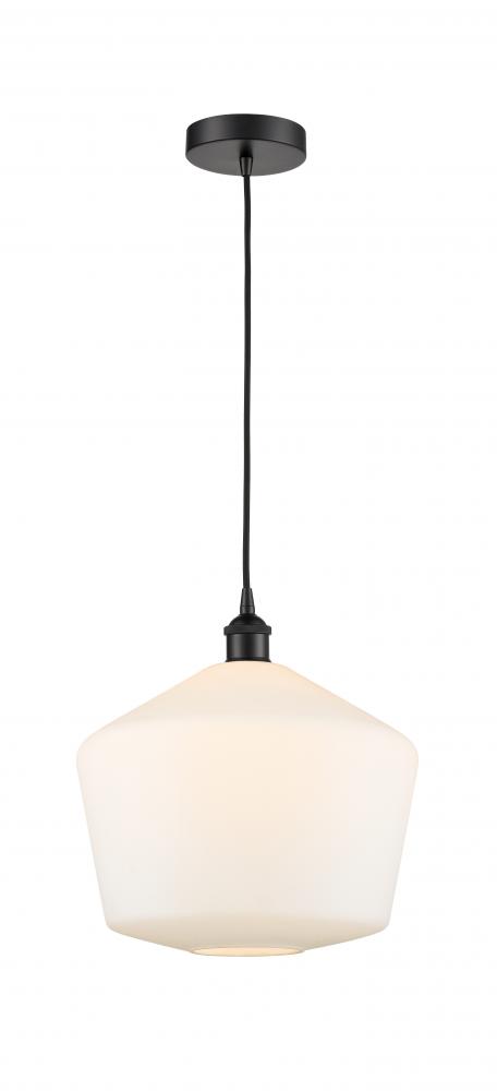 Cindyrella - 1 Light - 12 inch - Matte Black - Cord hung - Mini Pendant