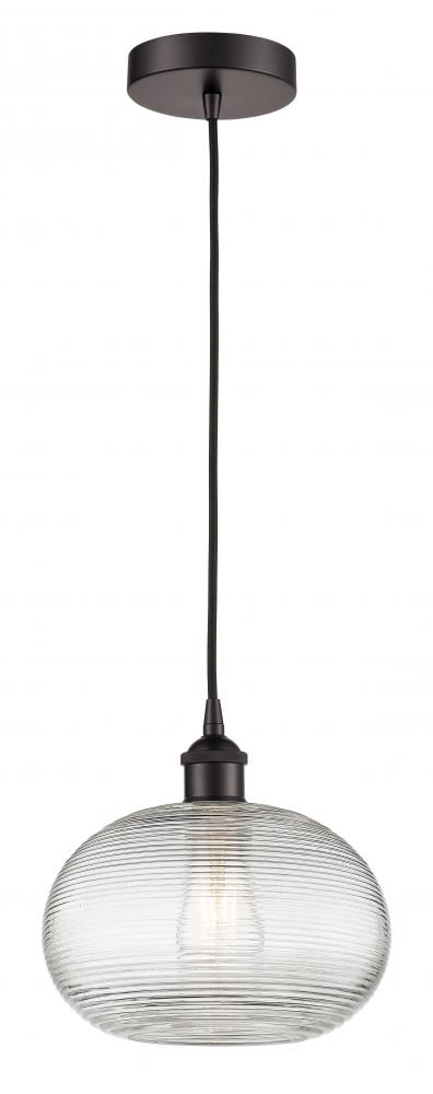 Ithaca - 1 Light - 10 inch - Oil Rubbed Bronze - Cord hung - Mini Pendant
