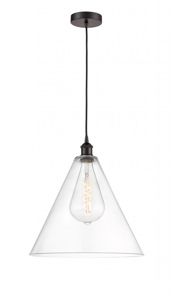 Berkshire - 1 Light - 16 inch - Oil Rubbed Bronze - Cord hung - Pendant