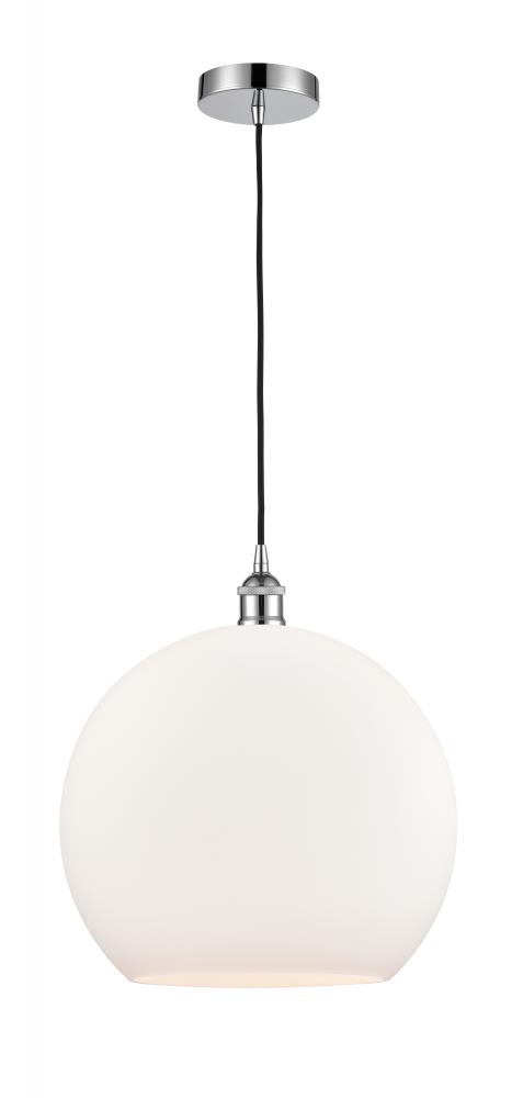 Athens - 1 Light - 14 inch - Polished Chrome - Cord hung - Pendant