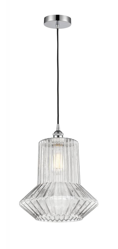 Springwater - 1 Light - 12 inch - Polished Chrome - Cord hung - Mini Pendant