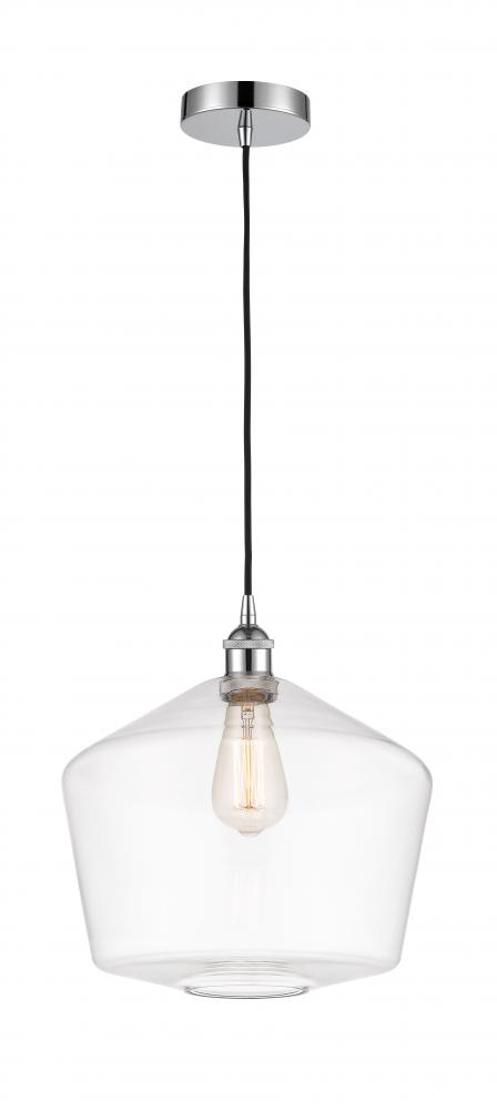 Cindyrella - 1 Light - 12 inch - Polished Chrome - Cord hung - Mini Pendant