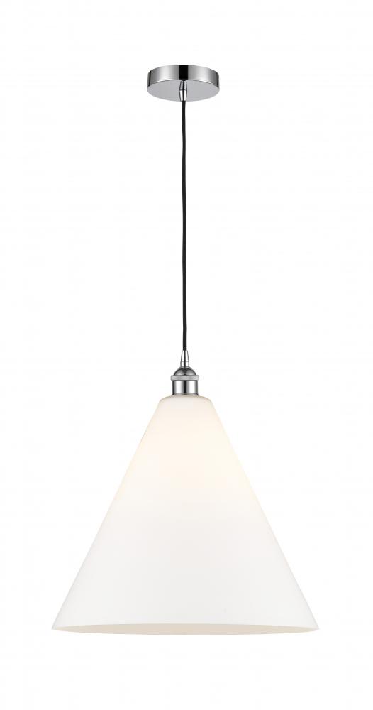 Berkshire - 1 Light - 16 inch - Polished Chrome - Cord hung - Pendant