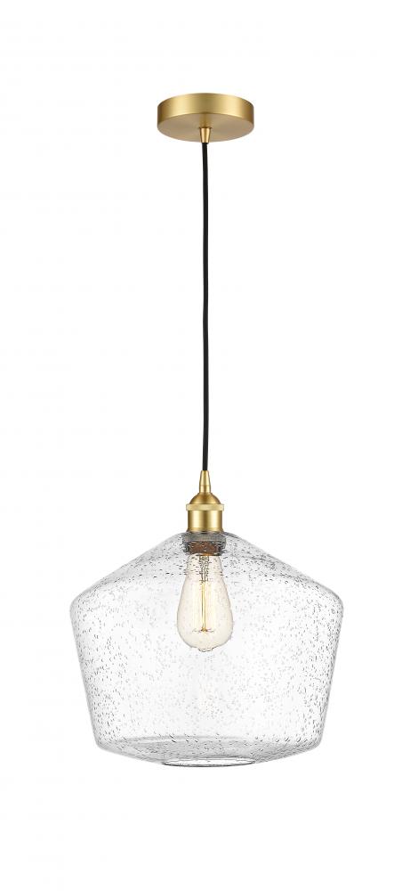 Cindyrella - 1 Light - 12 inch - Satin Gold - Cord hung - Mini Pendant