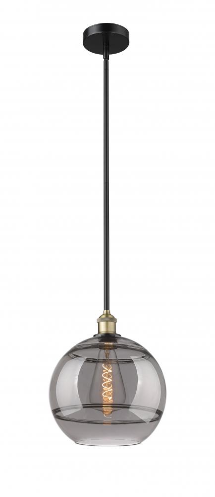 Rochester - 1 Light - 12 inch - Black Antique Brass - Cord hung - Mini Pendant