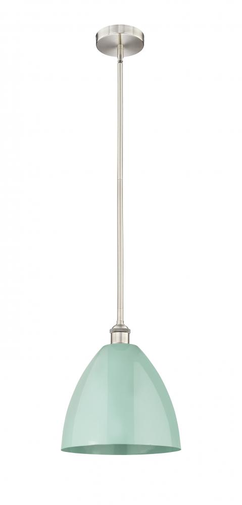 Plymouth - 1 Light - 12 inch - Brushed Satin Nickel - Cord hung - Mini Pendant