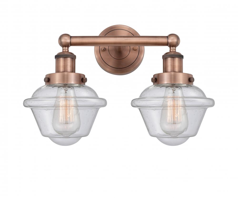 Oxford - 2 Light - 16 inch - Antique Copper - Bath Vanity Light