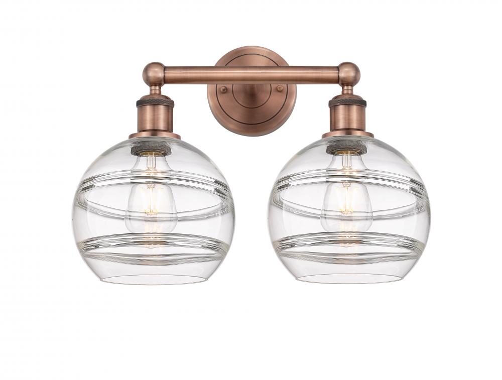 Rochester - 2 Light - 17 inch - Antique Copper - Bath Vanity Light