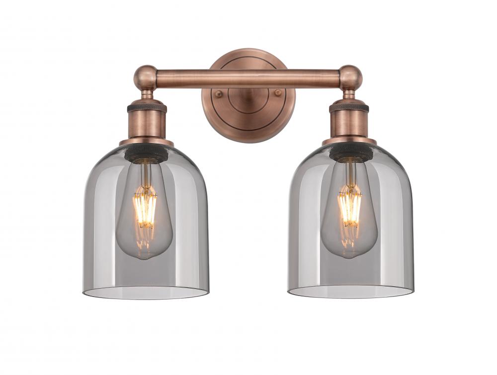 Bella - 2 Light - 15 inch - Antique Copper - Bath Vanity Light