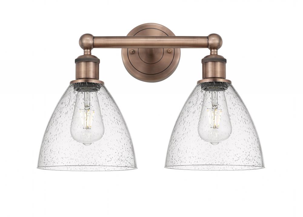 Bristol - 2 Light - 17 inch - Antique Copper - Bath Vanity Light