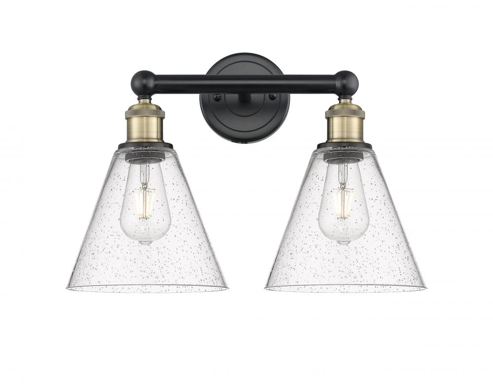 Berkshire - 2 Light - 17 inch - Black Antique Brass - Bath Vanity Light