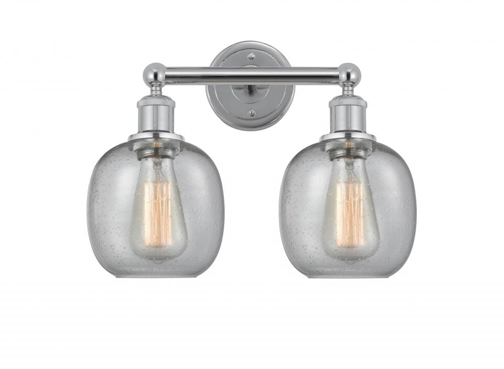 Belfast - 2 Light - 15 inch - Polished Chrome - Bath Vanity Light