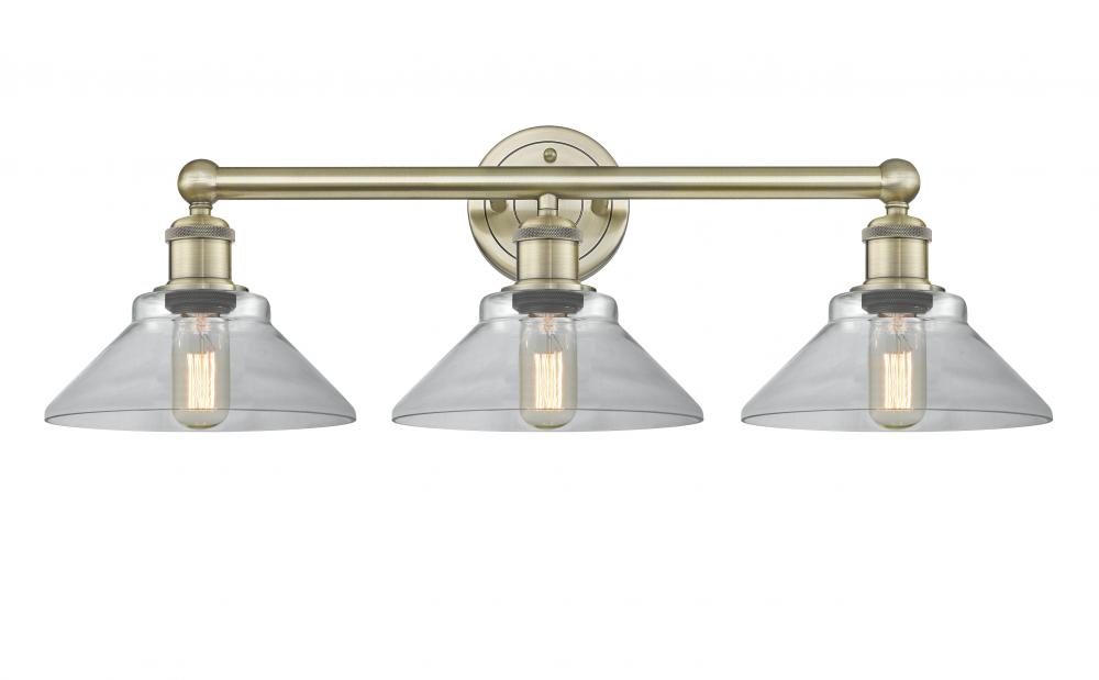 Orwell - 3 Light - 26 inch - Antique Brass - Bath Vanity Light