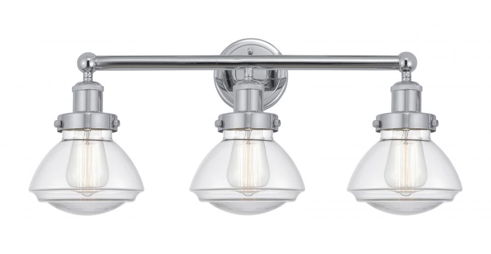 Olean - 3 Light - 25 inch - Polished Chrome - Bath Vanity Light