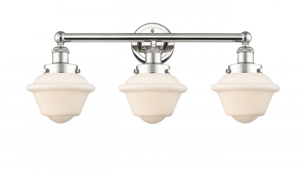 Oxford - 3 Light - 25 inch - Polished Nickel - Bath Vanity Light