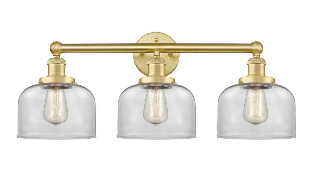 Bell - 3 Light - 26 inch - Satin Gold - Bath Vanity Light