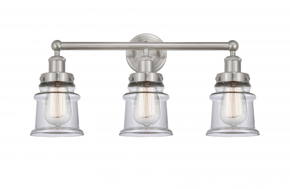 Canton - 3 Light - 23 inch - Brushed Satin Nickel - Bath Vanity Light