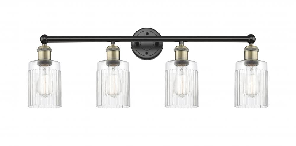 Hadley - 4 Light - 32 inch - Black Antique Brass - Bath Vanity Light