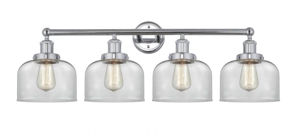 Bell - 4 Light - 35 inch - Polished Chrome - Bath Vanity Light