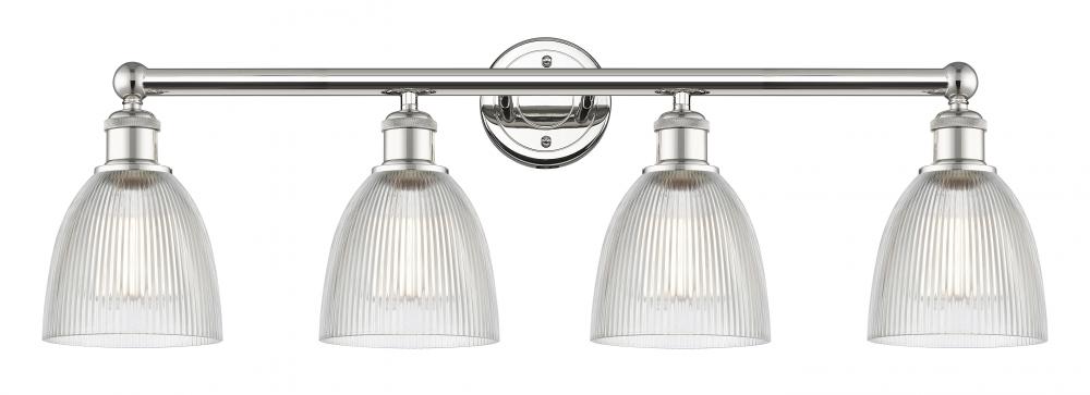 Castile - 4 Light - 33 inch - Polished Nickel - Bath Vanity Light