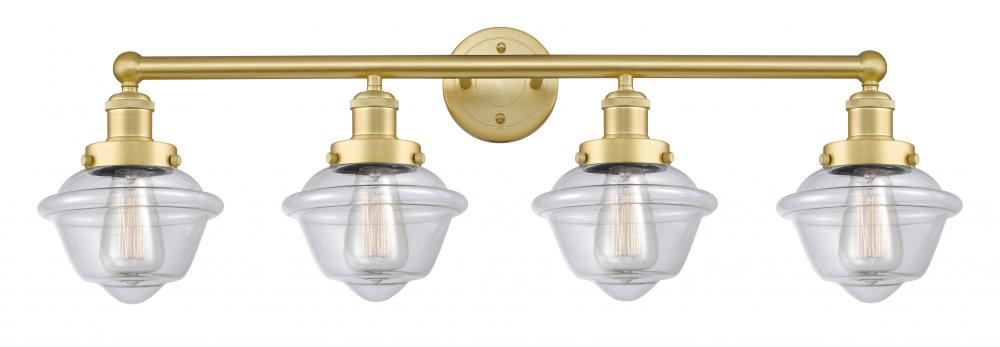 Oxford - 4 Light - 34 inch - Satin Gold - Bath Vanity Light