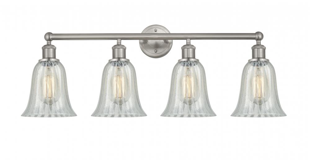 Hanover - 4 Light - 33 inch - Brushed Satin Nickel - Bath Vanity Light