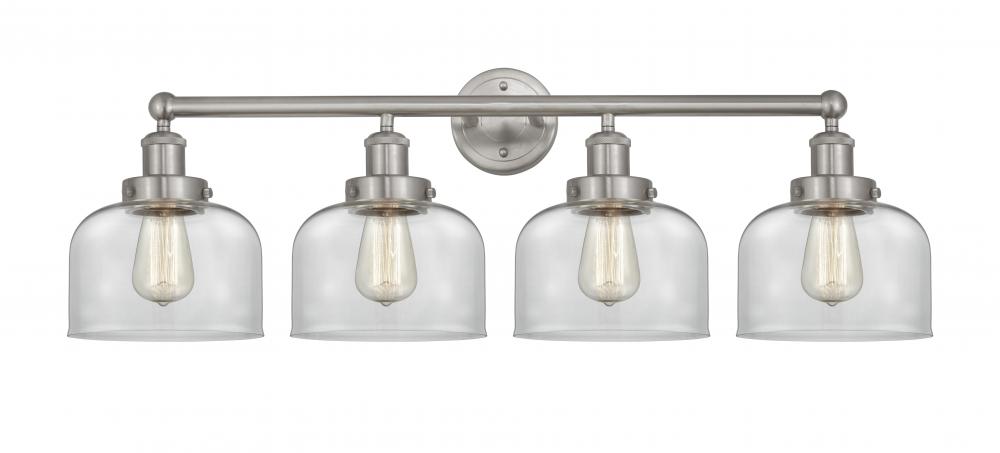 Bell - 4 Light - 35 inch - Brushed Satin Nickel - Bath Vanity Light