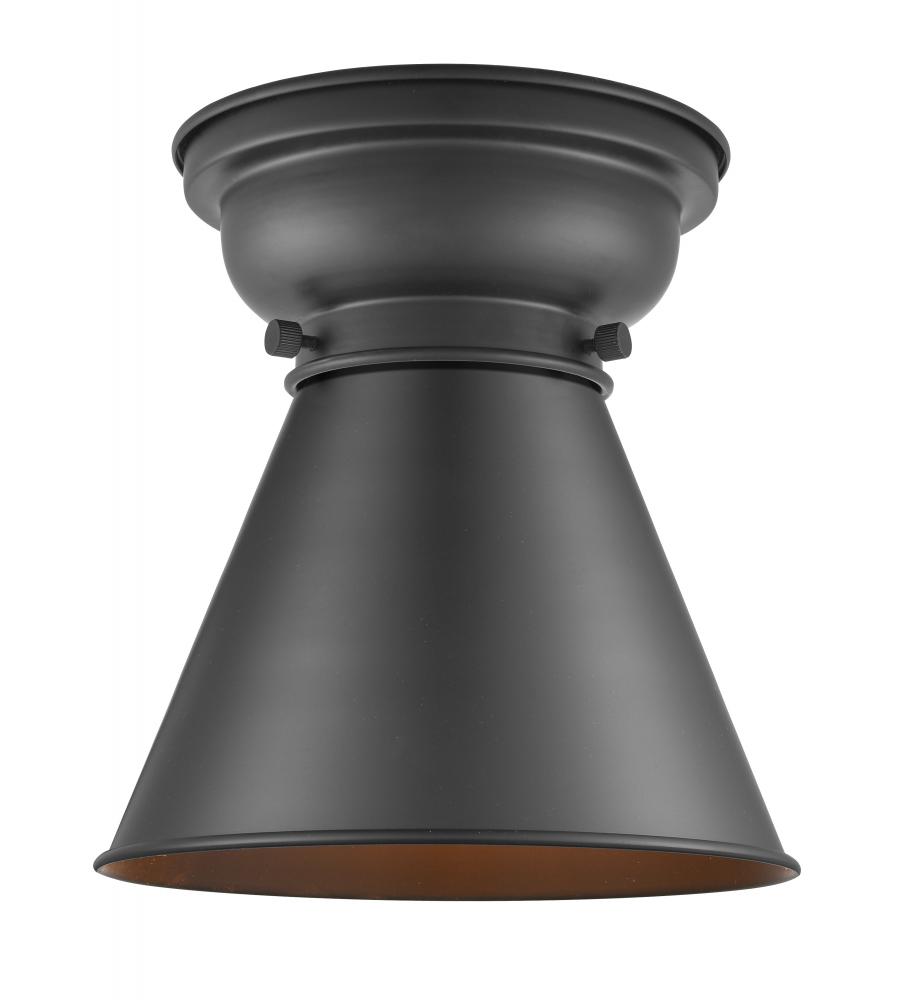 Appalachian - 1 Light - 8 inch - Matte Black - Flush Mount