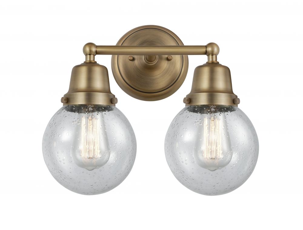 Beacon - 2 Light - 14 inch - Brushed Brass - Bath Vanity Light