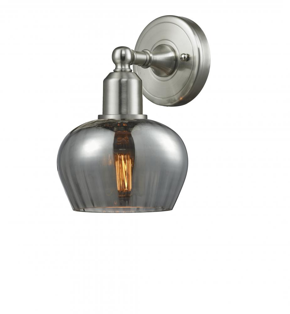 Fenton - 1 Light - 7 inch - Brushed Satin Nickel - Sconce