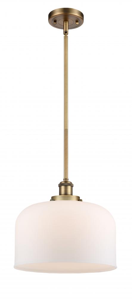 Bell - 1 Light - 12 inch - Brushed Brass - Mini Pendant