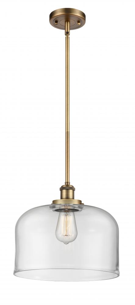 Bell - 1 Light - 12 inch - Brushed Brass - Mini Pendant