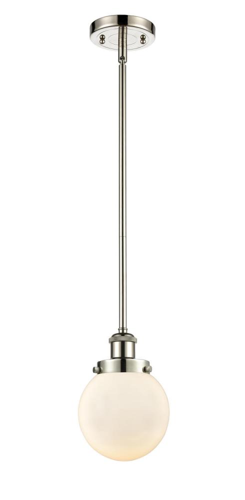 Beacon - 1 Light - 6 inch - Polished Nickel - Mini Pendant