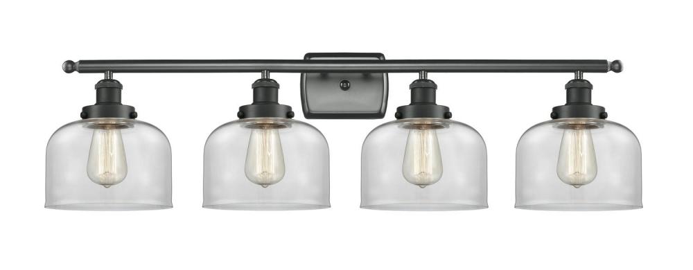 Bell - 4 Light - 38 inch - Matte Black - Bath Vanity Light