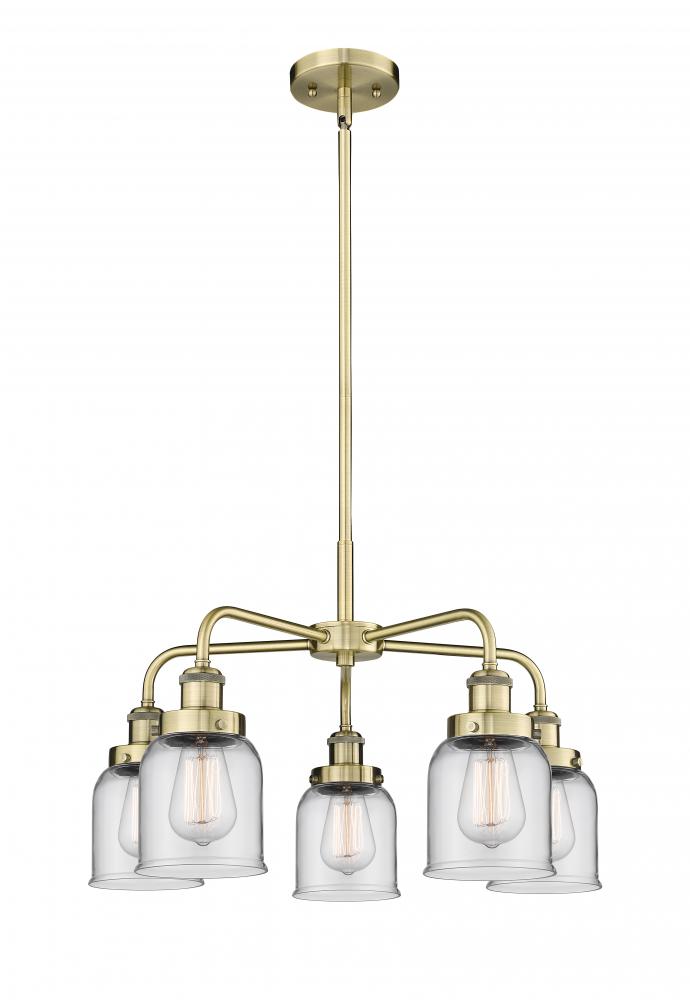 Edison - 5 Light - 24 inch - Antique Brass - Chandelier