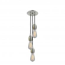 Innovations Lighting 103SN-10BK-3SN - Chelsea - 3 Light - 6 inch - Brushed Satin Nickel - Cord hung - Multi Pendant