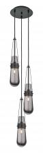 Innovations Lighting 113-452-1P-BK-G452-4SM - Milan - 3 Light - 12 inch - Matte Black - Multi Pendant