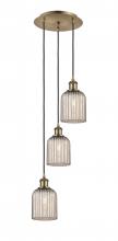 Innovations Lighting 113B-3P-AB-G559-5ME - Bridal Veil - 3 Light - 12 inch - Antique Brass - Cord Hung - Multi Pendant