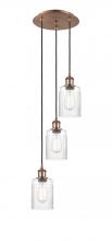 Innovations Lighting 113B-3P-AC-G342 - Hadley - 3 Light - 11 inch - Antique Copper - Cord Hung - Multi Pendant