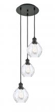 Innovations Lighting 113B-3P-BK-G362 - Waverly - 3 Light - 13 inch - Matte Black - Cord Hung - Multi Pendant