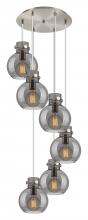 Innovations Lighting 116-410-1PS-SN-G410-8SM - Newton Sphere - 6 Light - 19 inch - Brushed Satin Nickel - Cord hung - Multi Pendant