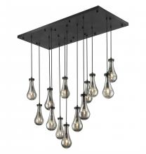 Innovations Lighting 154BK-451-1P-BK-G451-5SM-20 - Owego - 13 Light - 54 inch - Matte Black - Multi Pendant