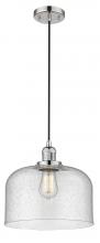 Innovations Lighting 201C-PN-G74-L - Bell - 1 Light - 12 inch - Polished Nickel - Cord hung - Mini Pendant