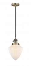 Innovations Lighting 201CSW-BB-G661-7 - Bullet - 1 Light - 7 inch - Brushed Brass - Cord hung - Mini Pendant