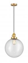 Innovations Lighting 201CSW-SG-G204-12 - Beacon - 1 Light - 12 inch - Satin Gold - Cord hung - Mini Pendant