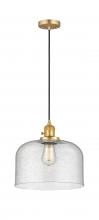 Innovations Lighting 201CSW-SG-G74-L - Bell - 1 Light - 12 inch - Satin Gold - Cord hung - Mini Pendant