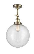 Innovations Lighting 201F-AB-G204-12 - Beacon - 1 Light - 12 inch - Antique Brass - Semi-Flush Mount